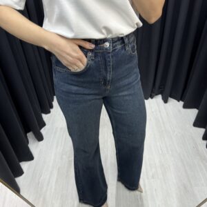 Yüksek Bel Wide Leg Jean